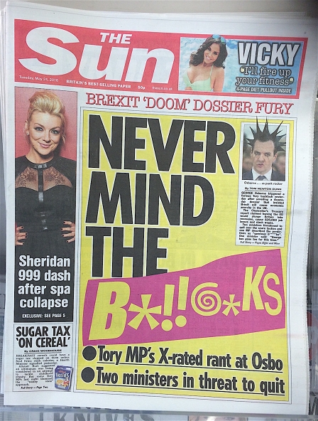 The Sun-Titel: Never mind the Bollocks